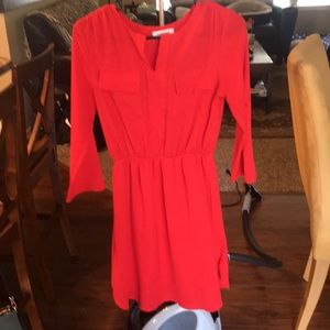 Red small Monteau dress